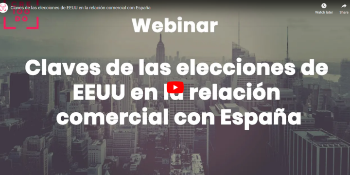 Webinar con Fundación CRE100DO e ICEX: Claves tras las elecciones de EEUU en la relación comercial con España